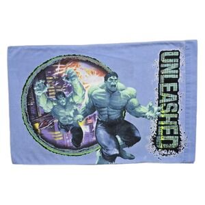 Y2K Incredible Hulk Unleashed Pillowcase Pillow Sham Marvel Smash Kids Bedroom